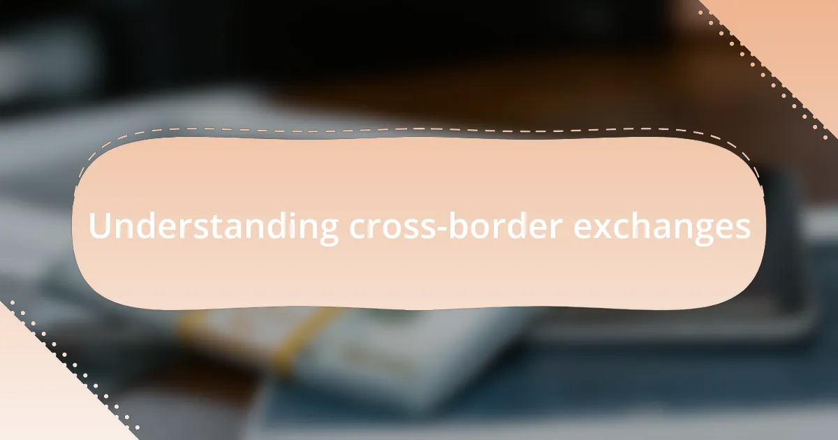Understanding cross-border exchanges